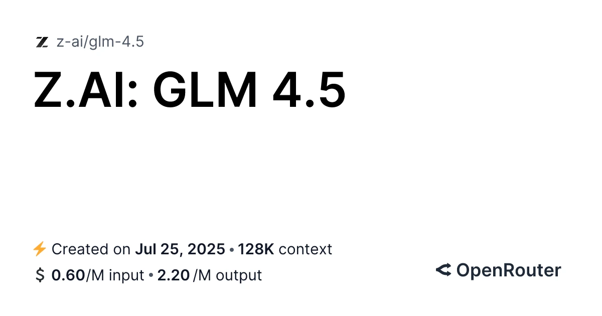 معرفی خانواده مدل‌های GLM-4.5