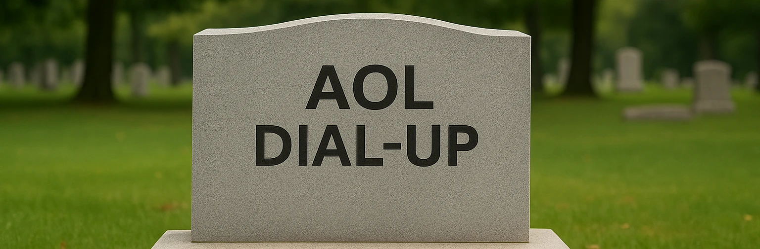 AOL سرویس دایال‌اپ خود را پس از ۳۴ سال متوقف میکند