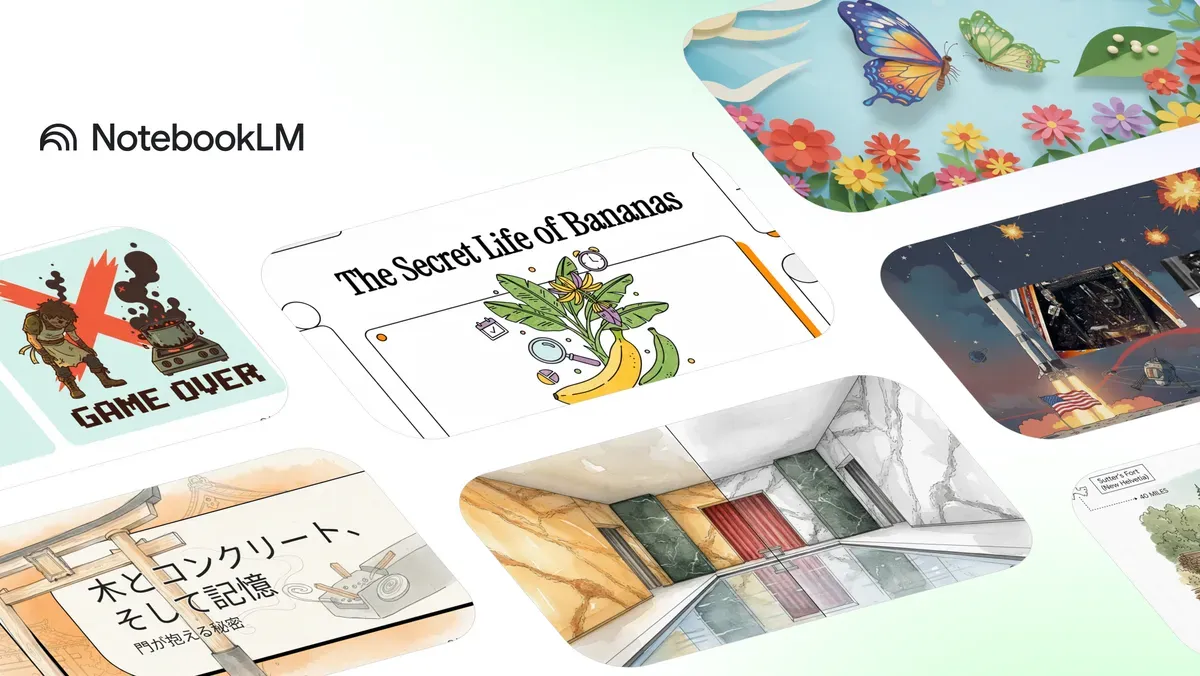 اضافه شدن نانو بنانا به NotebookLM برای ساخت ویدئو از یادداشتها اضافه شدن نانو بنانا به NotebookLM برای ساخت ویدئو از یادداشتها